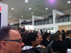 Andrang am ABB-Stand beim Besuch der Bundeskanzlerin Andrang am ABB-Stand beim Besuch der Bundeskanzlerin