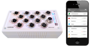 controme heizManager-Gateway und iPhone