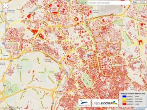 Karte des Potentials zur Nutzung der Solarenergie in Lissabon, Quelle: Ecofys
