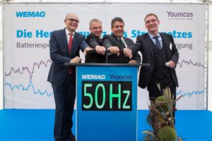 Start des WEMAG Batteriespeichers