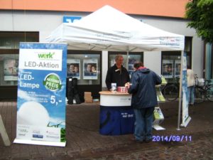 LED Verkauf in Fußgängerzone in Radolfzell, Foto: Gerald Thom