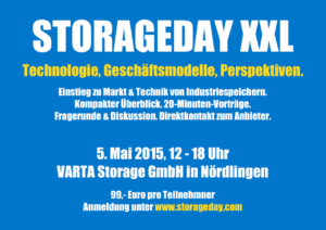 Industrie-Stromspeicher im Fokus des ersten StorageDay XXL