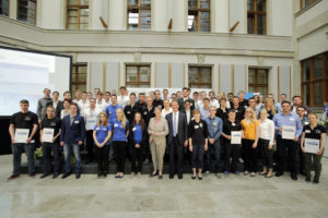 Energie-Scouts bei der Auszeichnung im BMUB