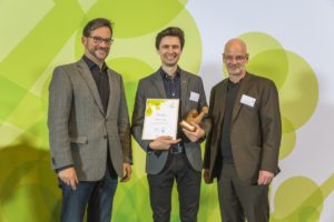 JPM Silicon, Gewinner des StartGreen Award 2016 Kategorie Junge Unternehmen, Foto: Rolf Schulten