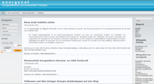 Screenshot von energynet.de im November 2006