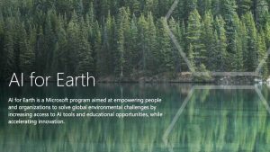 AI for Earth Microsoft